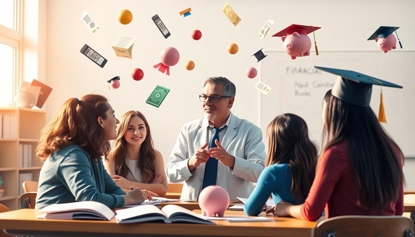 Como um especialista financeiro pode ajudar nas questões escolares?